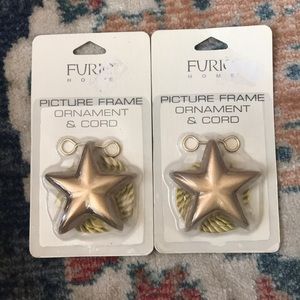 Picture Frame Ornament & Cord Set of 2